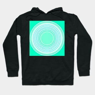 Pastel and mint green circles intertwined Hoodie